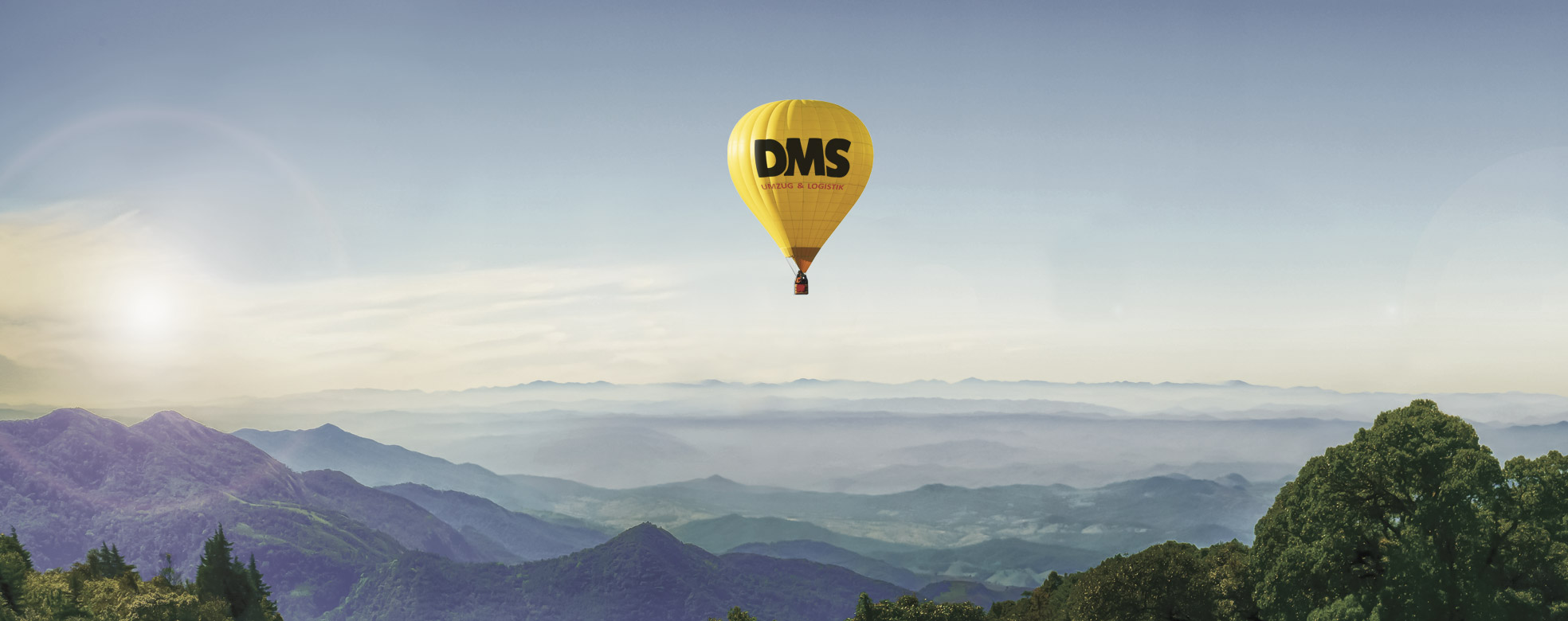 Ballon mit Logo der DMS